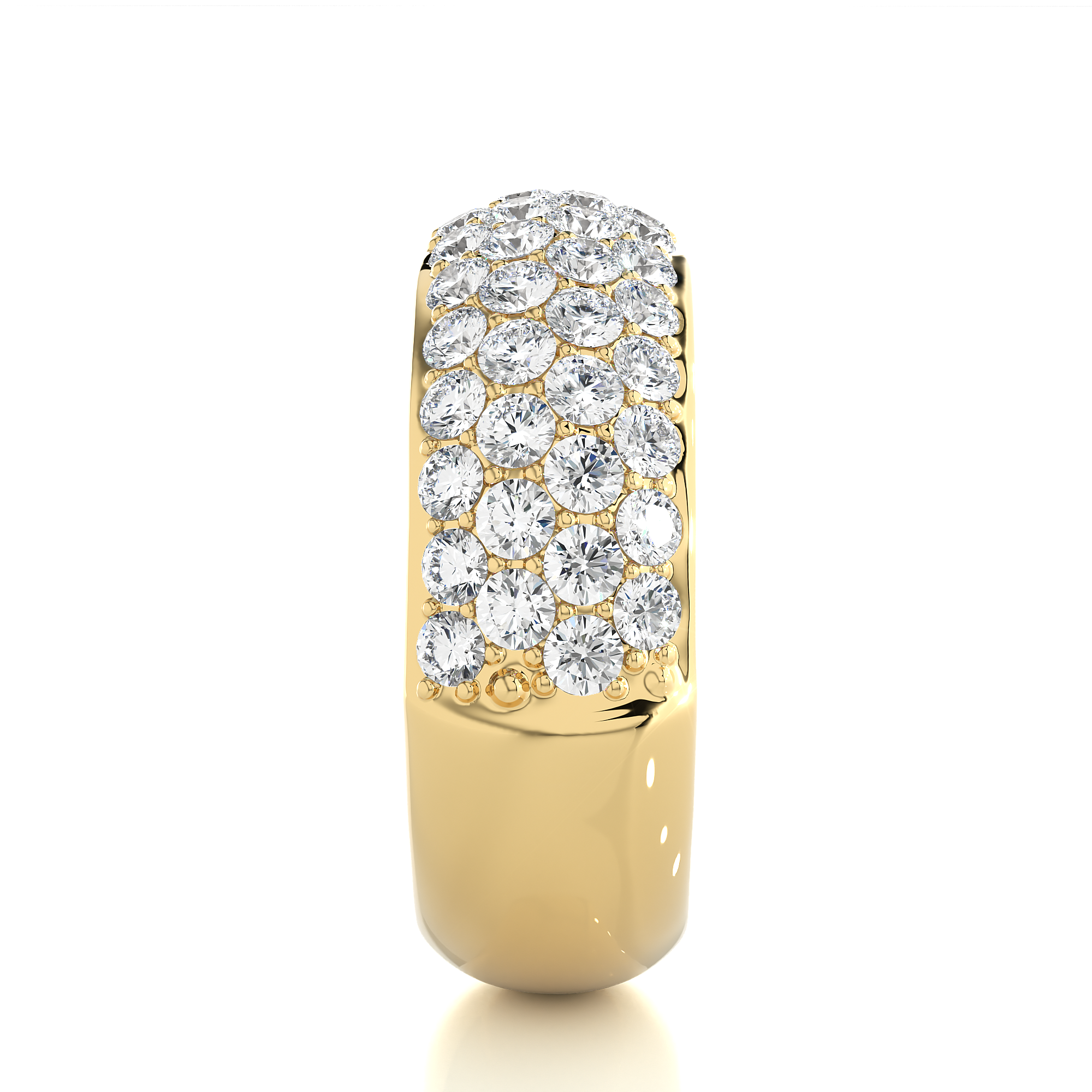 1.87 Carat H Color VS1 Clarity Diamond Studded Natural Diamond Ring.